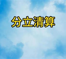 分立&清算