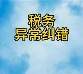 税务异常纠错
